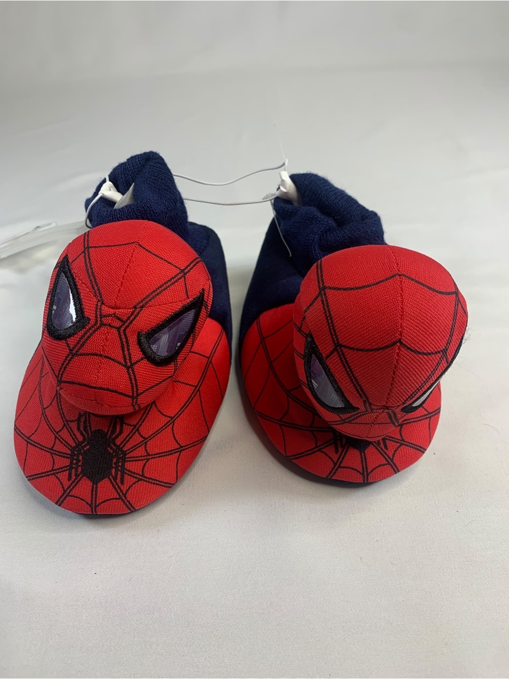 Marvel Red Spider-Man Slip-On Kids Slippers with Navy Cuff